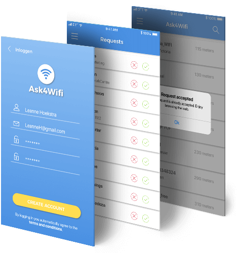 Ask4Wifi platform app description