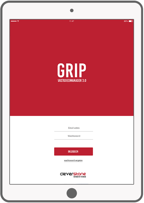 Function Log in - GRIP real estate manager app