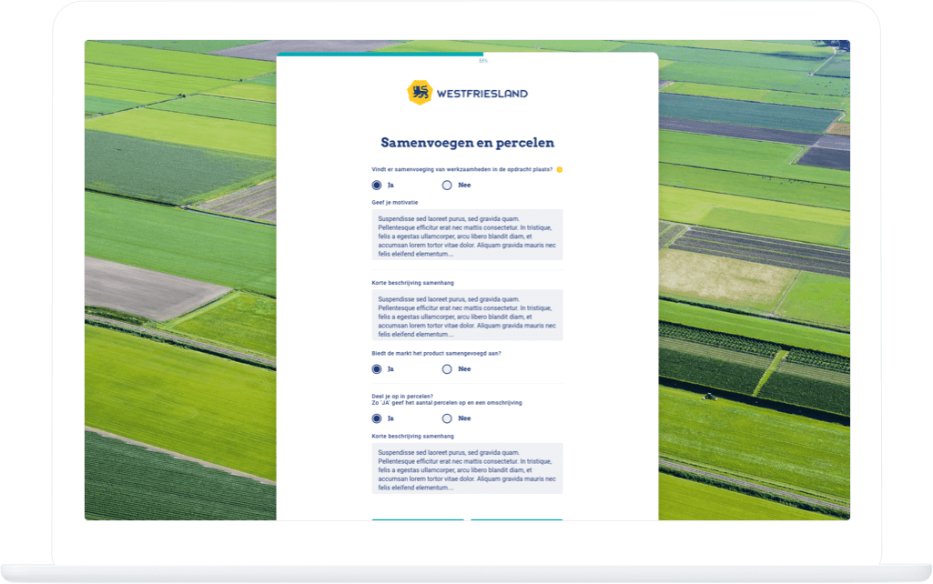 Function Samenvoegen percelen - Gemeente Medemblik inkooptool
