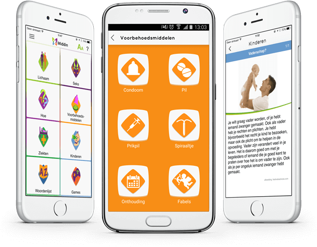 Middin seksuele voorlichtings-app