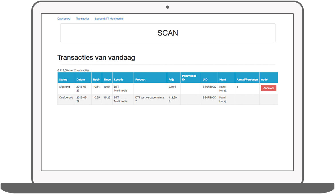Function Scan tag - NSI Parxx