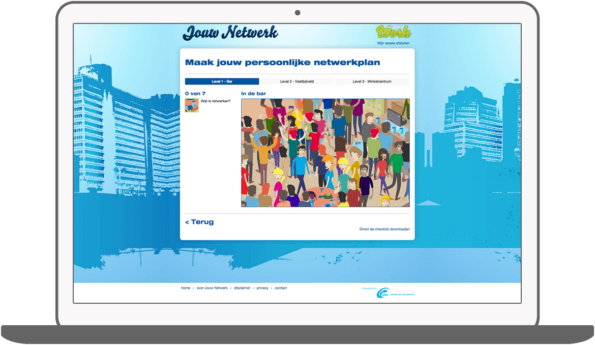 Function Meerdere levels - UWV e-learning game