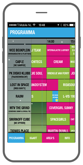 Function Program overview - Valtifest festival app