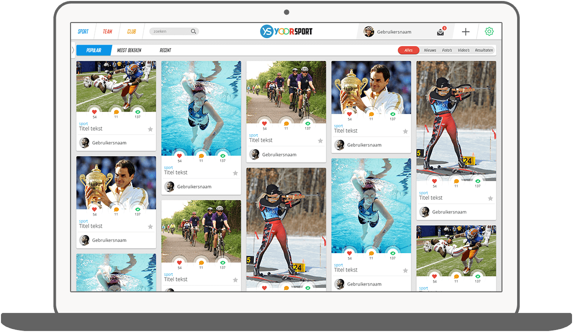 Function Sorteren en filteren - Yoorsport Website