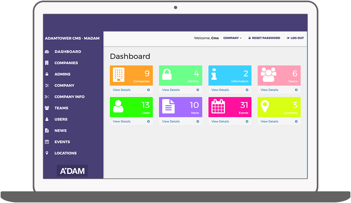 Function Dashboard - A'DAM Tower members' club