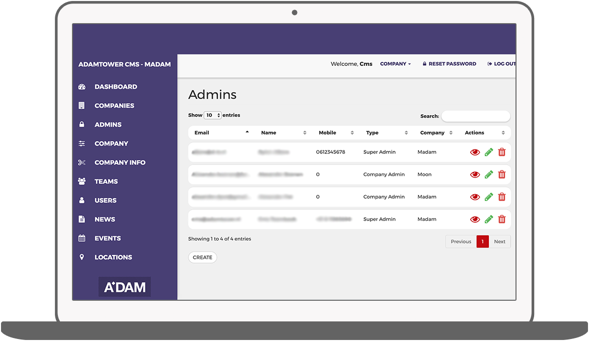 Function Admins - A'DAM Tower members' club