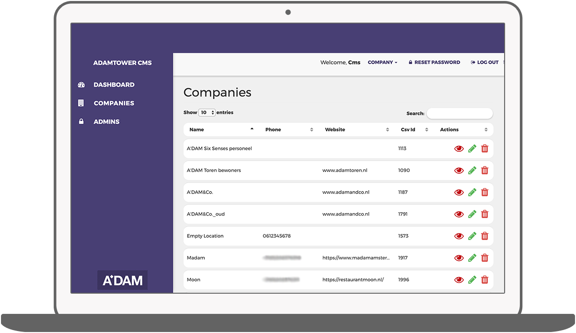 Function Companies - A'DAM Tower members' club
