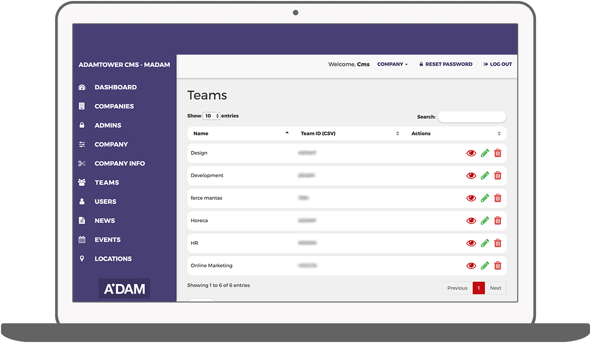 Function Teams - A'DAM Tower members' club