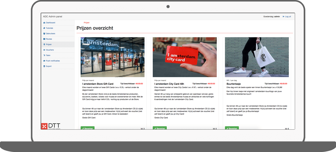 Function Prijzen overzicht - I amsterdam Maps & Routes