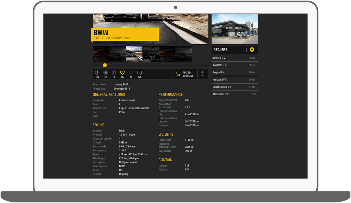 Function Like & dislike cars - AutoLux car portal