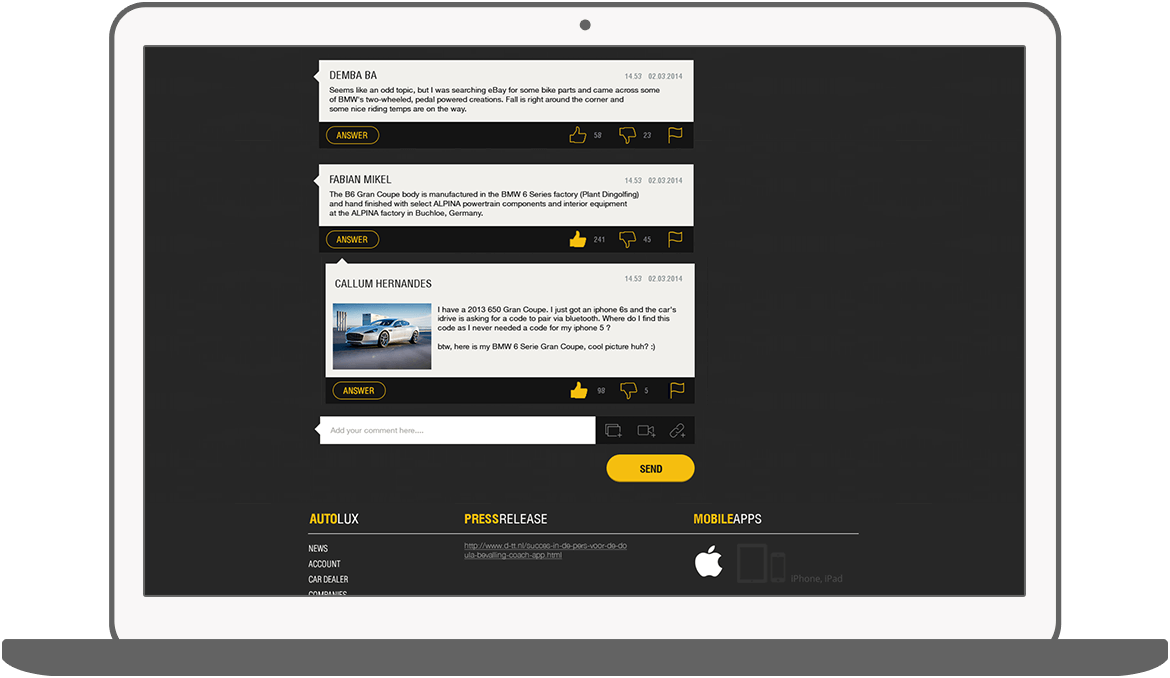 Function Rich comments (I) - AutoLux car portal
