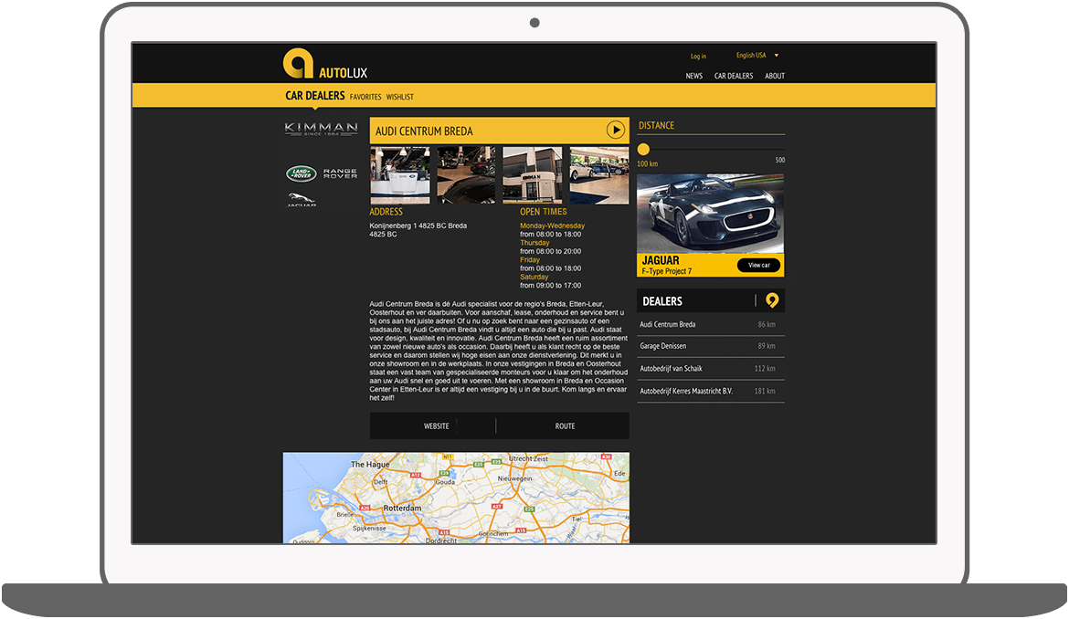 Function Dealer information - AutoLux car portal