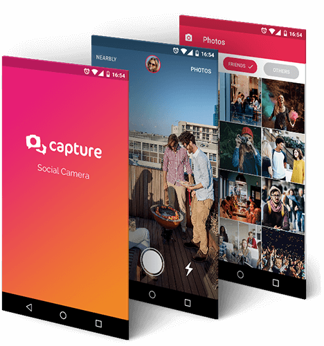 Capture social camera app beschrijving