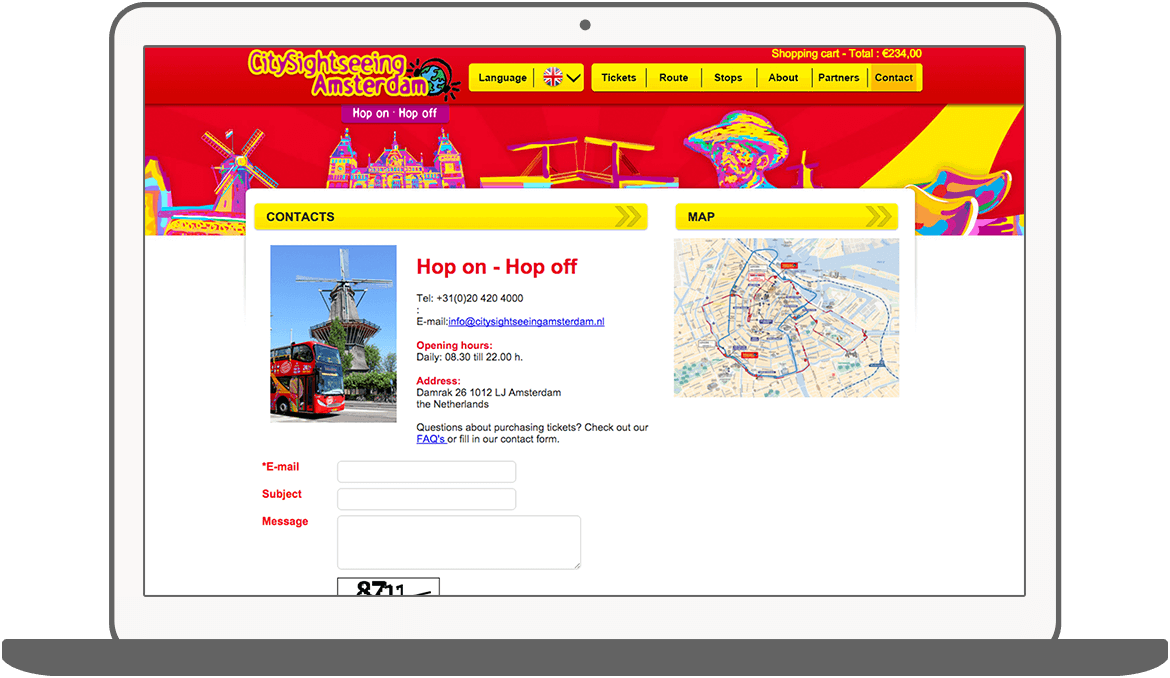 Function Contact - Amsterdam City Sightseeing