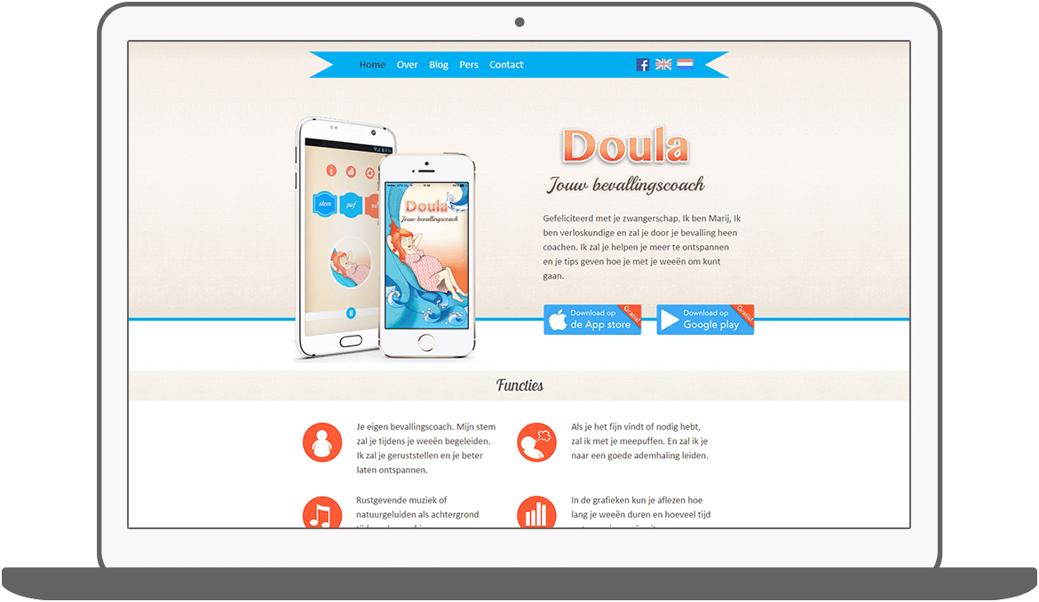 Function Responsive Website (home) - Doula Labor Coach