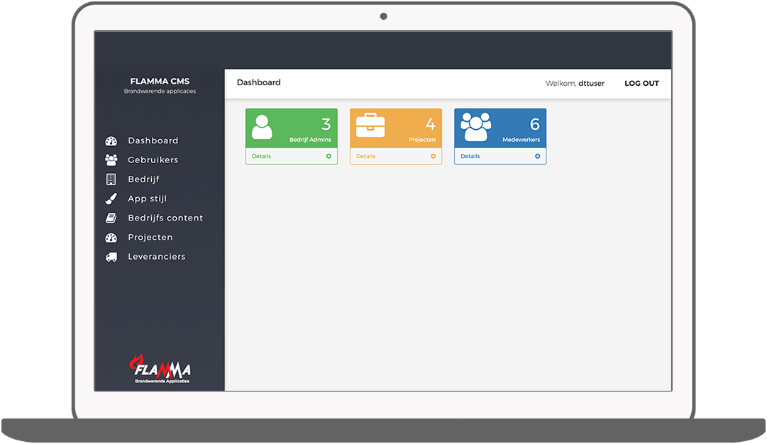 Function Dashboard - Flamma inspection app