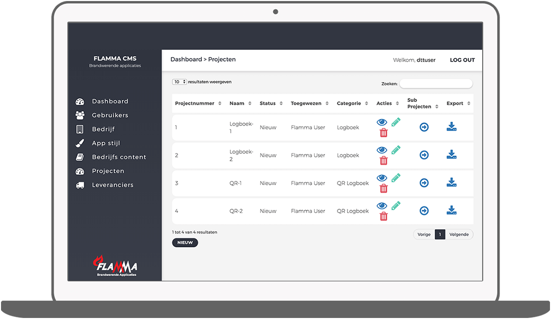 Function Projects - Flamma inspection app