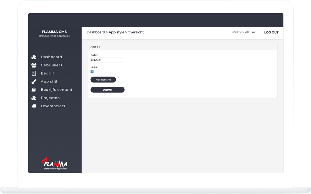Function App style - Flamma inspectie app
