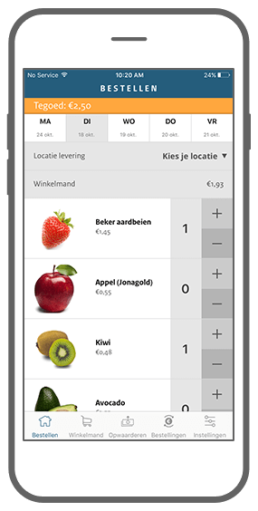 Function Appeltje voor de dorst  - Fruitbuit app