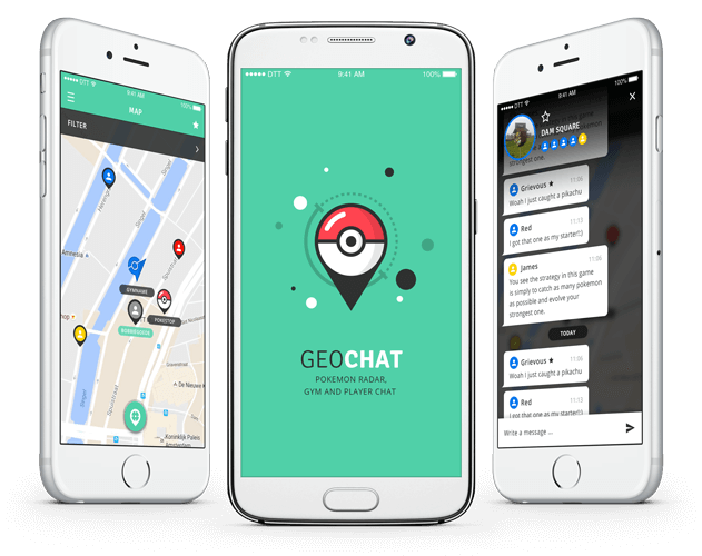 Geochat Pokémon radar