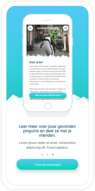 Function Ga op zoek naar pinguïns bij jou in de buurt! - Koning Pinguïn - Greenpeace AR