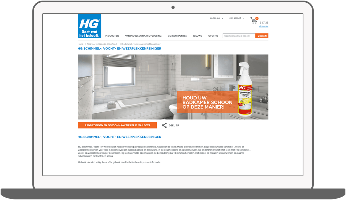 Function Useful tips - HG webshop