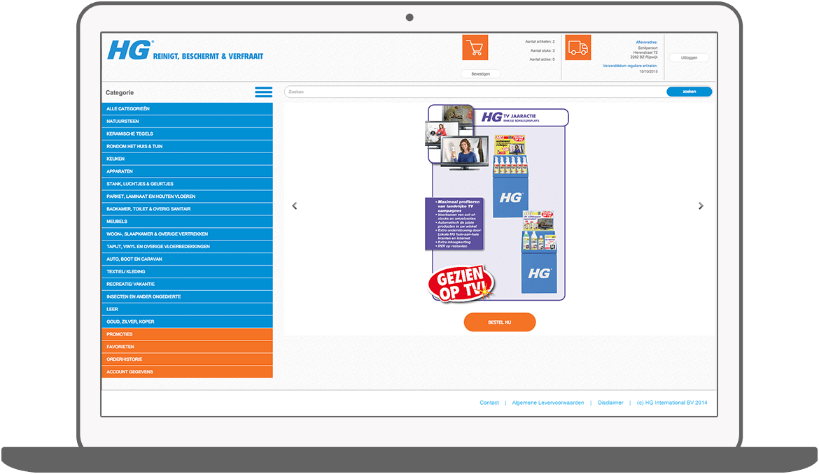 Function Speciale acties en promoties  bekijken en bestellen - HG Order Portal