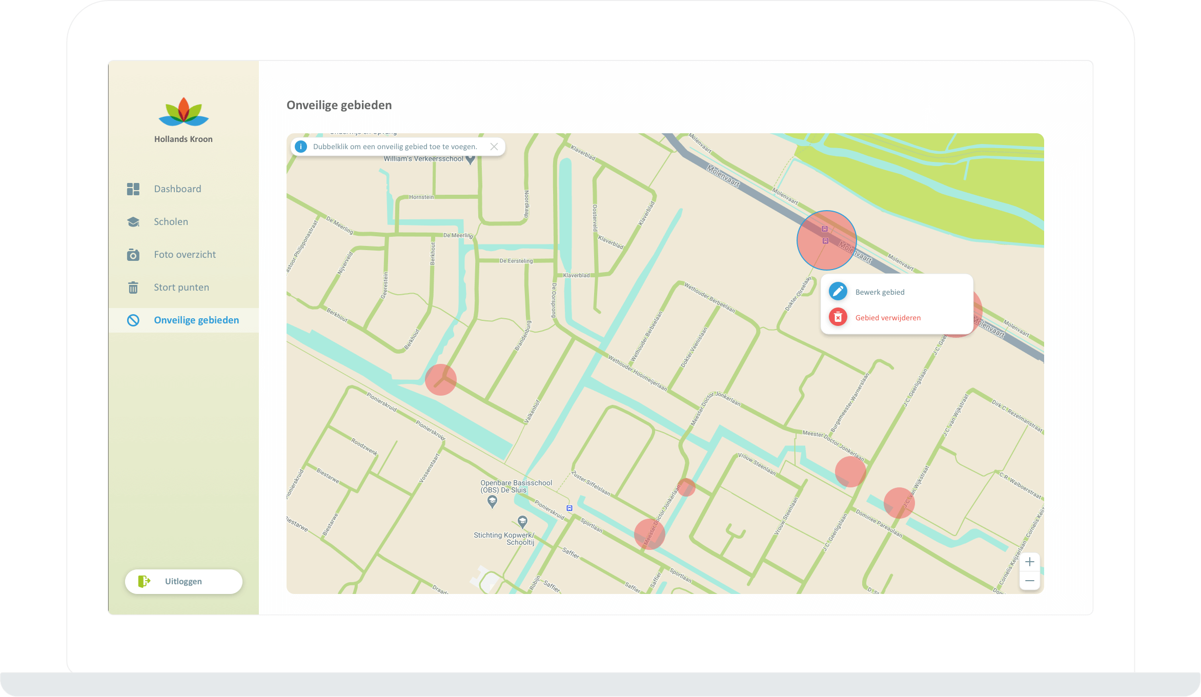 Function Unsafe areas  - Operatie Z.U.I.V.E.R.
