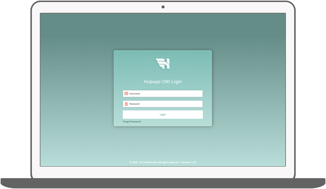 Function CMS login - Hulpapp