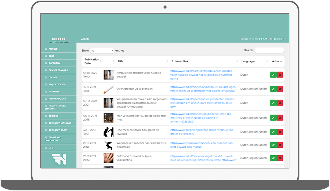Function Articles - Hulpapp