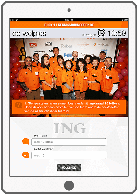 Function Meet & Greet - ING Marketing Day app