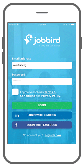 Function Login - Jobbird app