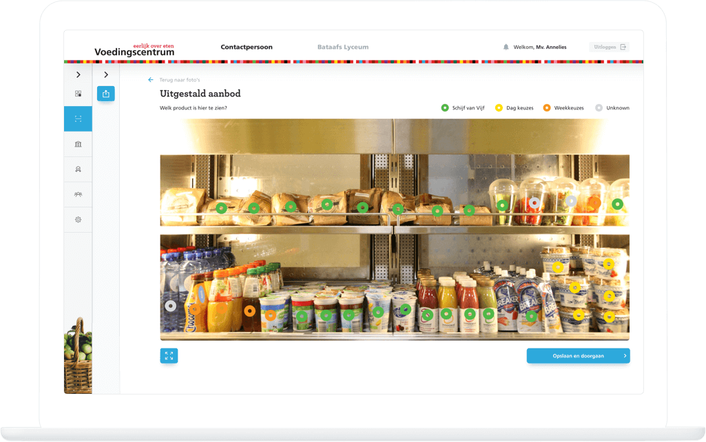 Function Producten toevoegen voltooid - Voedingscentrum Kantinescan
