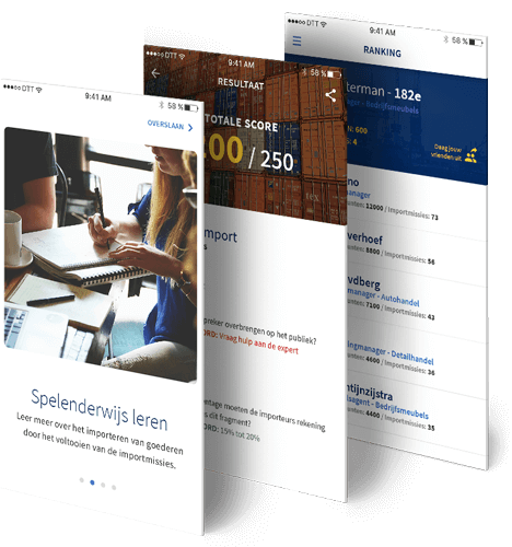 KvK Import Game e-learning app beschrijving