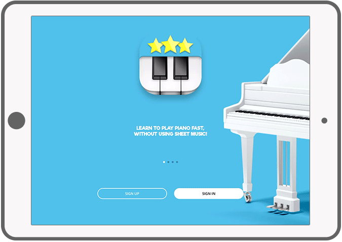 Function Registreren en inloggen - Ditto piano muziekapp