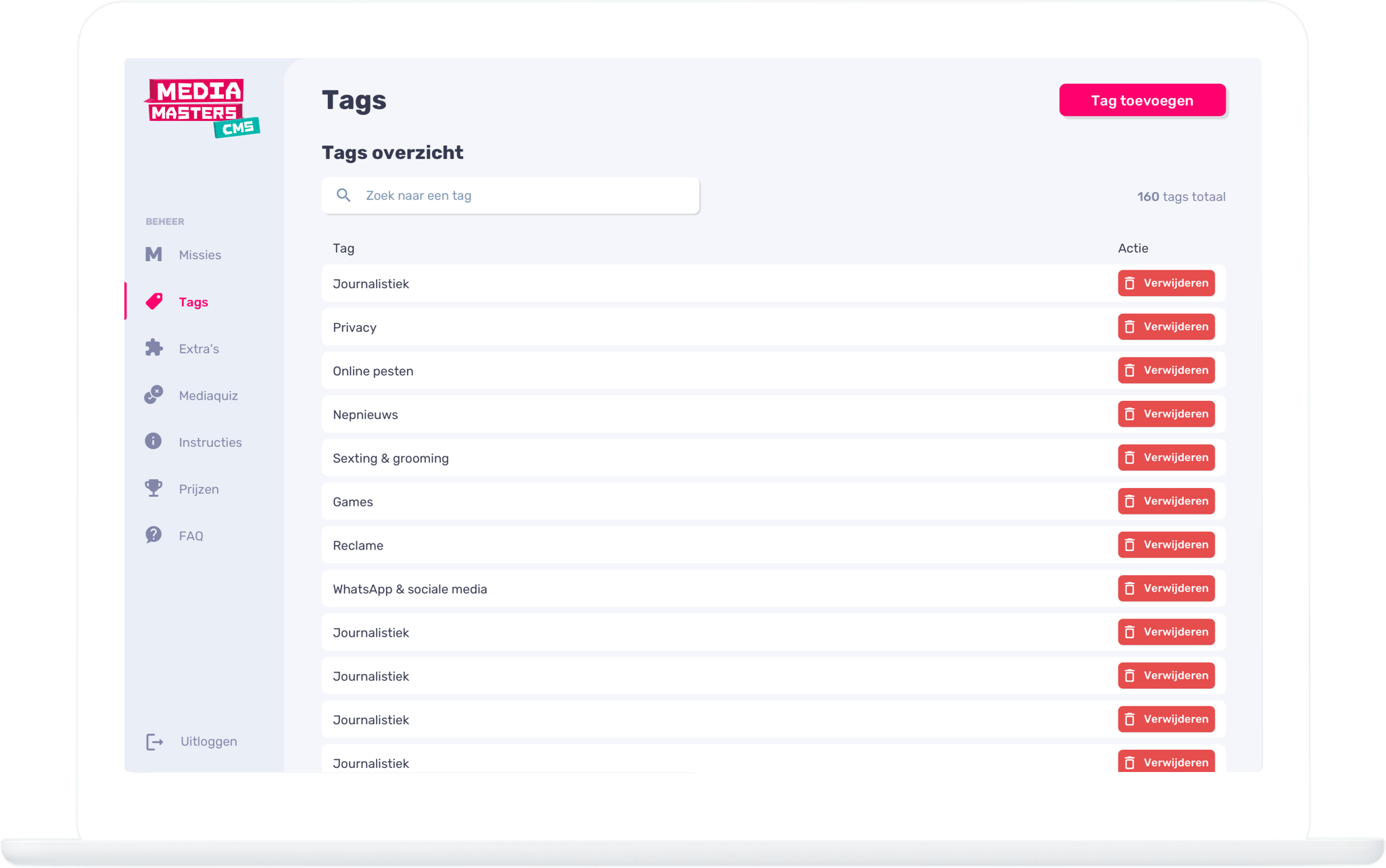 Function CMS - Tags - MediaMasters