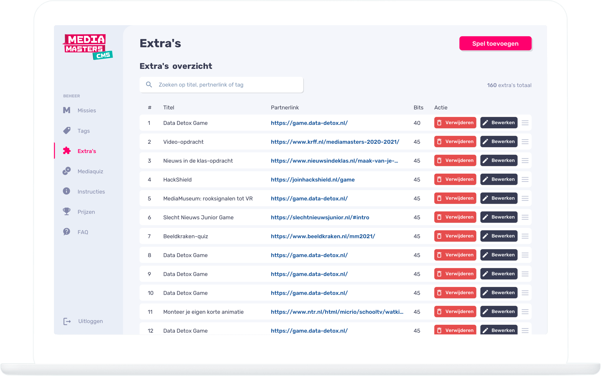 Function CMS - Extras - MediaMasters