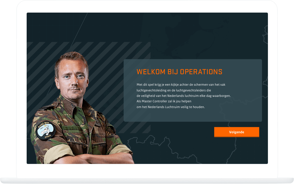 Function Welcome to operations - Air Defence serious game