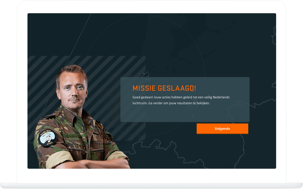 Function Missie geslaagd! - Luchtgevechtsleiding serious game