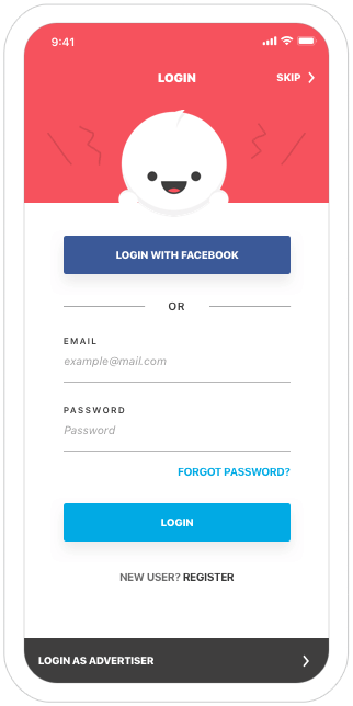 Function Log in - MyLikies
