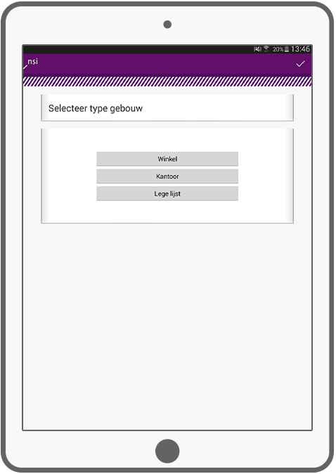 Function Selecteren - NSI verhuurders app