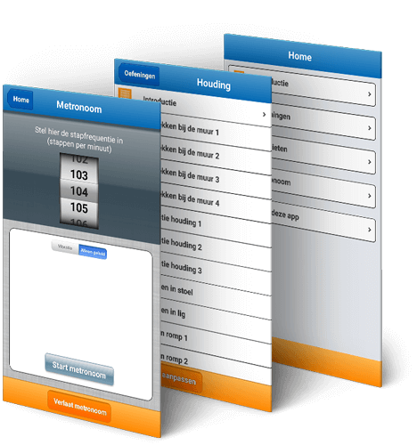 EFOX Parkinson's Oefeningen app beschrijving