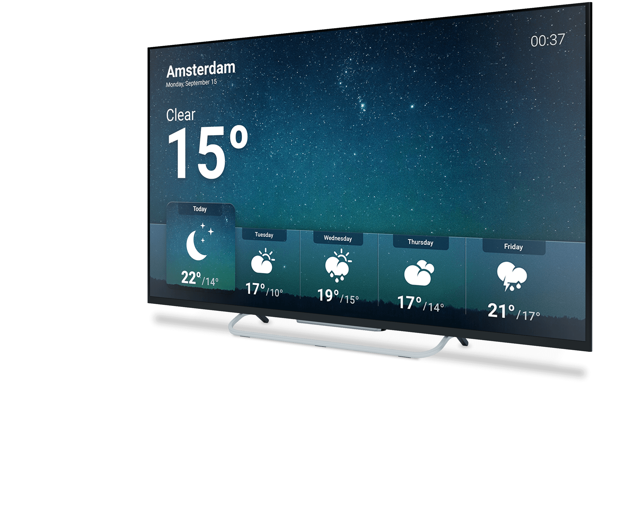 Philips Android TV weather app beschrijving