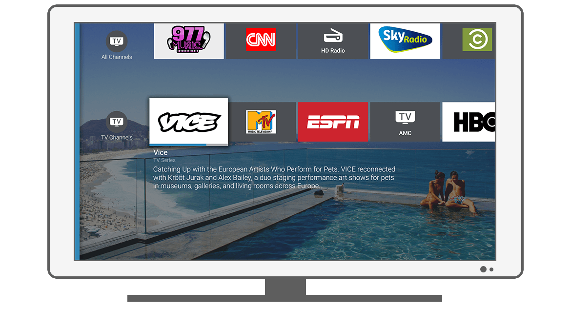 Function TV Channels - Philips Android TV launcher app