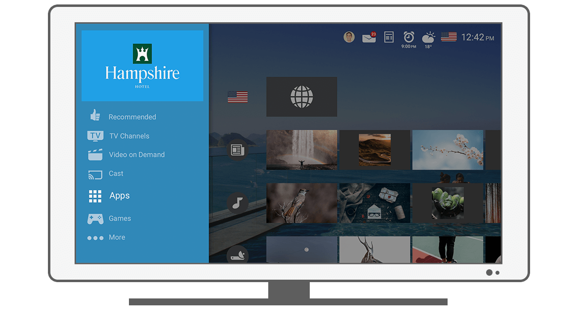 Function Menu - Apps - Philips Android TV launcher app
