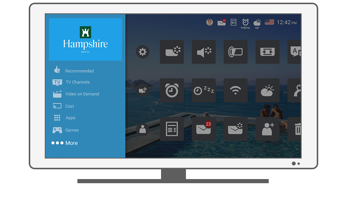 Function Menu - More - Philips Android TV launcher app