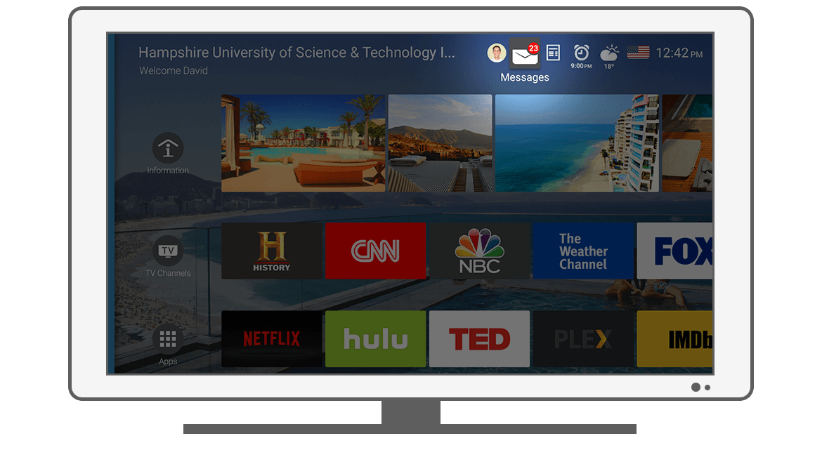 Function Messages - Philips Android TV launcher app