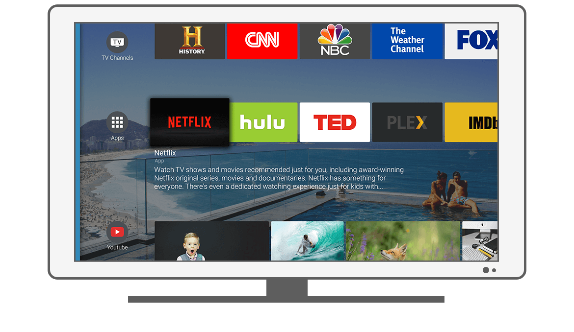 Function Recommended - Philips Android TV launcher app