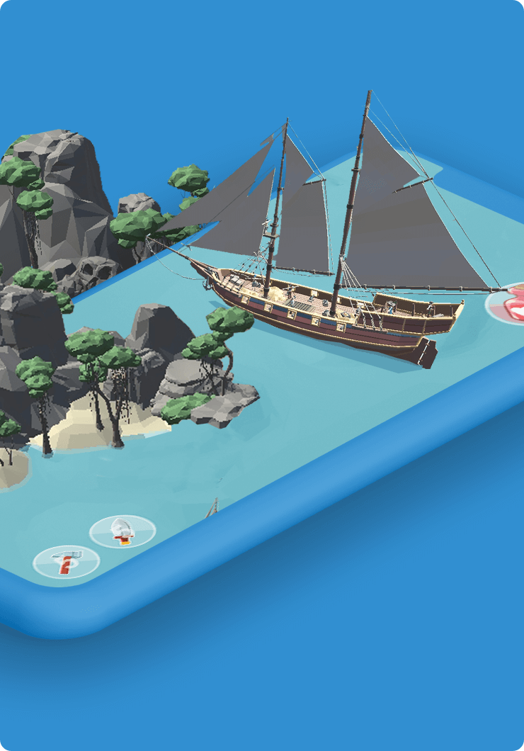 Pirates & Privateers: Multiplay AR game - DTT apps