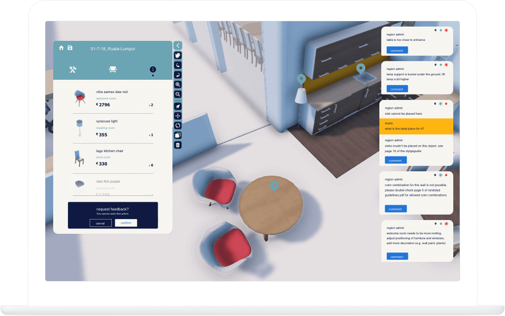 Function Overview - Randstad Office Configurator